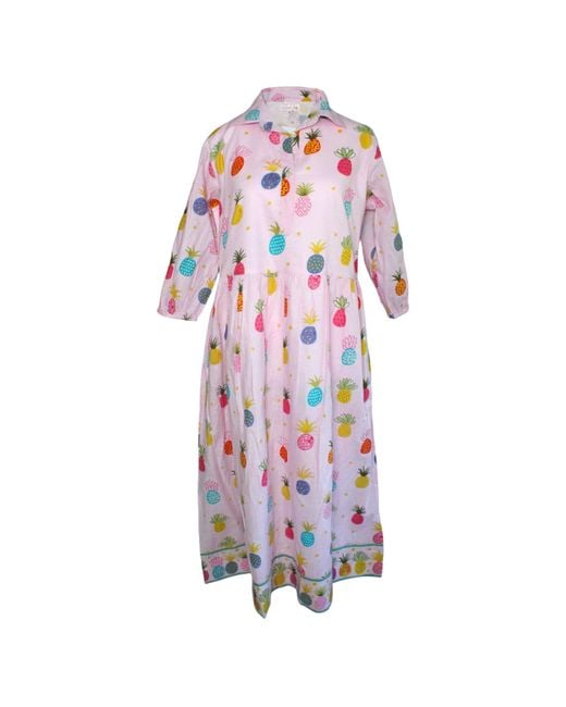 Mary Marshmallow Multicolor Frannie Dress Long