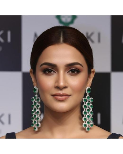 Meraki by Rashmi Bajaj Green Julitte Earrings
