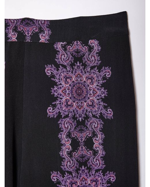 Rose & Nancy Purple Nancy Print Trouser