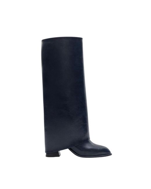 Prologue Shoes Blue Maybe Chunky Heel Boot