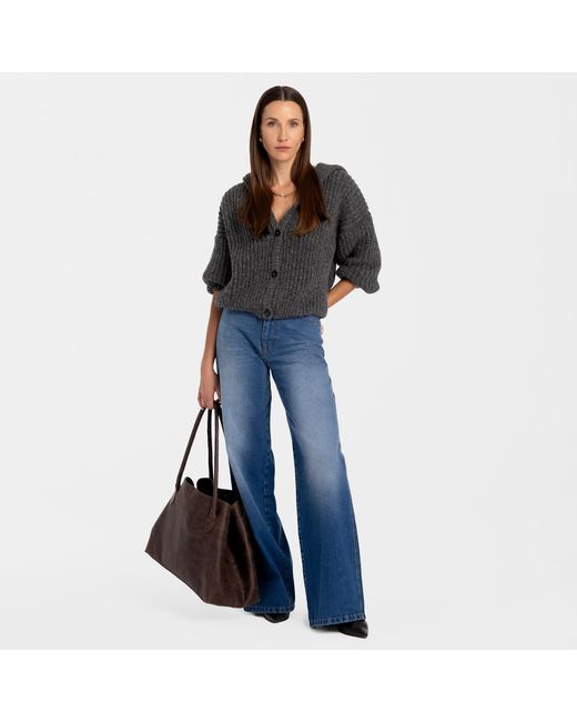 Mandragora Gray Alpaca And Merino Wool Sweater Roye