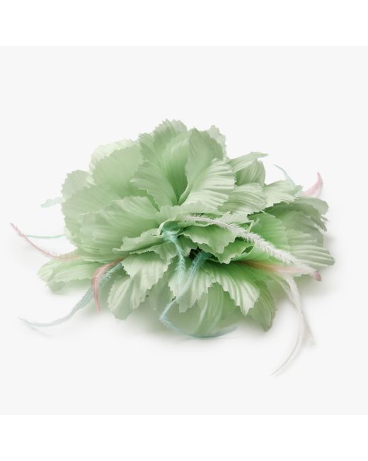 Helena Simon Green The Mint Chrysanthemum Duster Floral Brooch