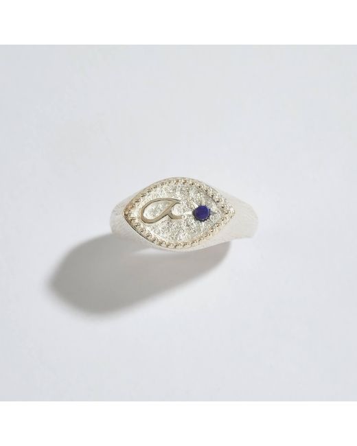 Claire Hill Designs White Fuck Shorthand Signet Ring