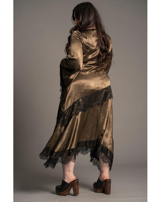 Little Lies Green Arabella Satin Maxi Dress