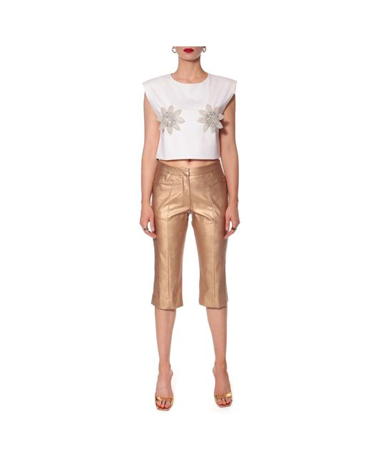 AGGI by HALEWSKI Pink Frida Off Short Sleeveless Top