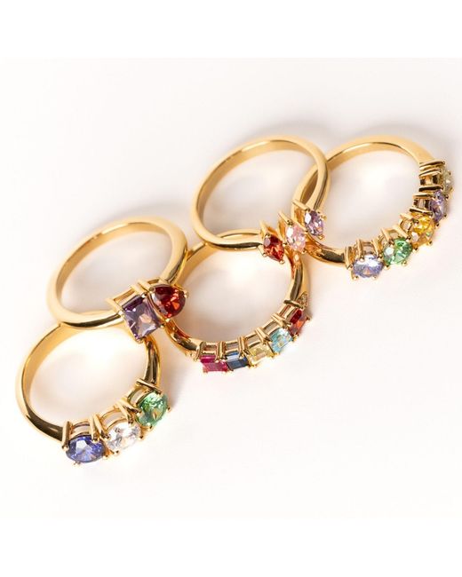 Belinda Jewelz Blue Ruby Lena Birthstone Ring