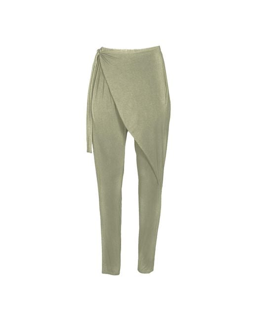 carlton jones Green Bamboo Wrap Pant