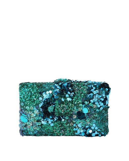 Simitri Blue Nicobar Kitsch Clutch Bag