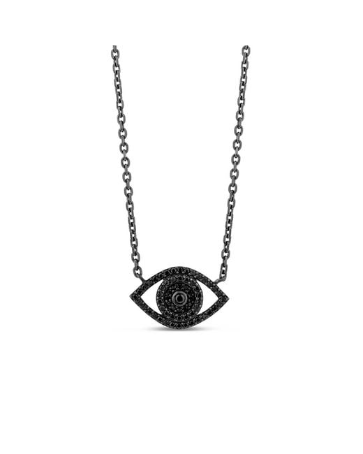 SALLY SKOUFIS White Protection Necklace With Made Cz Diamond Stimulant