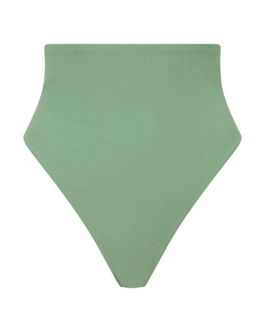 Blake Swimwear Green High Waist Bikini Bottom