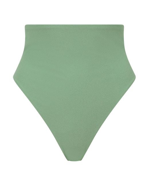 Blake Swimwear Green High Waist Bikini Bottom
