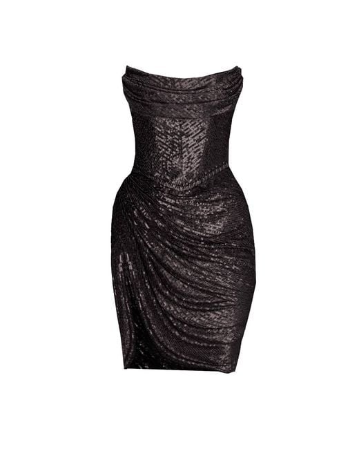 Angelika Jozefczyk Black Delia Sequin Mini Dess