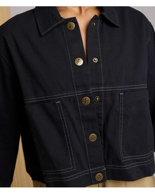Known Supply Black Cropped Twill Jacket