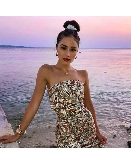 Seven Saints Metallic Mystic Rose Adjustable Necklace, As Seen On Olivia Culpo