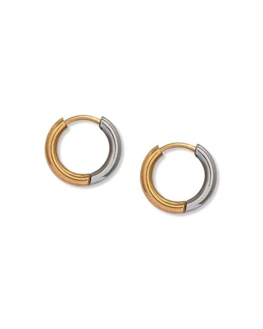 A Weathered Penny Metallic Mixed Metal Hoops
