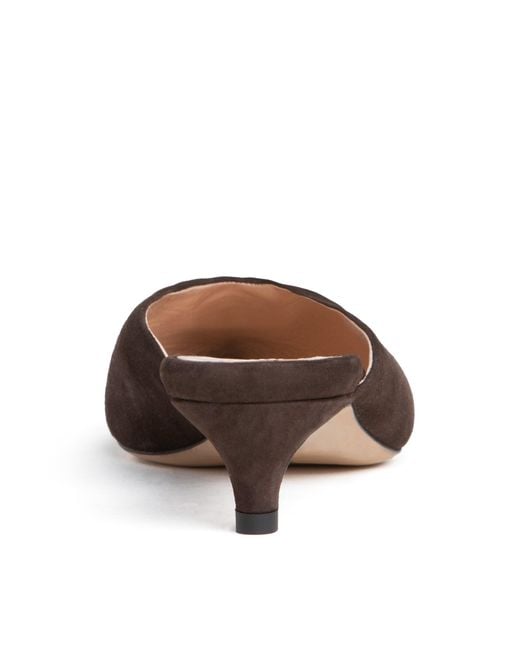 Beautiisoles by Robyn Shreiber Made in Italy Brown Gal Suede Mule Comfortable Dressy & Elegant For Work & Evening