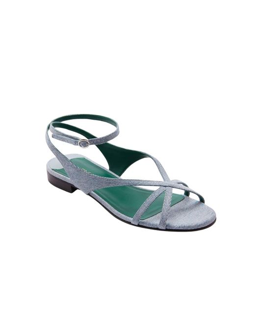 Florrie Blue Matilda Vintage Denim Flat Sandal