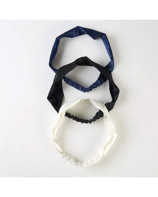 Soft Strokes Silk Black Pure Mulberry Silk Flat Headband