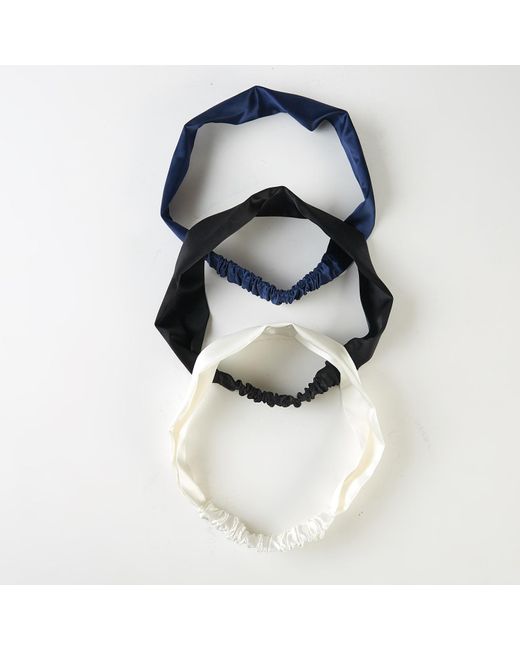 Soft Strokes Silk Black Pure Mulberry Silk Flat Headband
