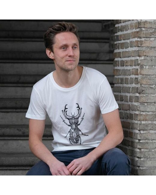 GROBUND White The Organic T-Shirt Manfred for men