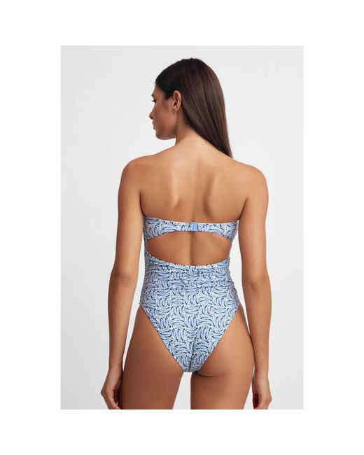 Blackbough Swim Blue Scarlet One Piece Il Pesce