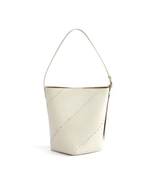 Orange Cube White Mosaic Slouch Tote