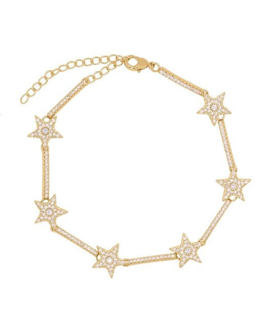 Luna Charles Metallic Etta Sparkling Star Bracelet