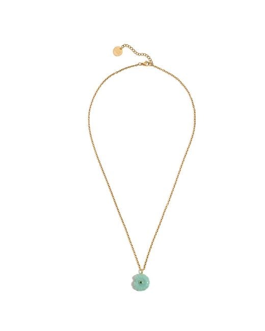 Kybele Studio Green Aventurine Shell Pendant Necklace