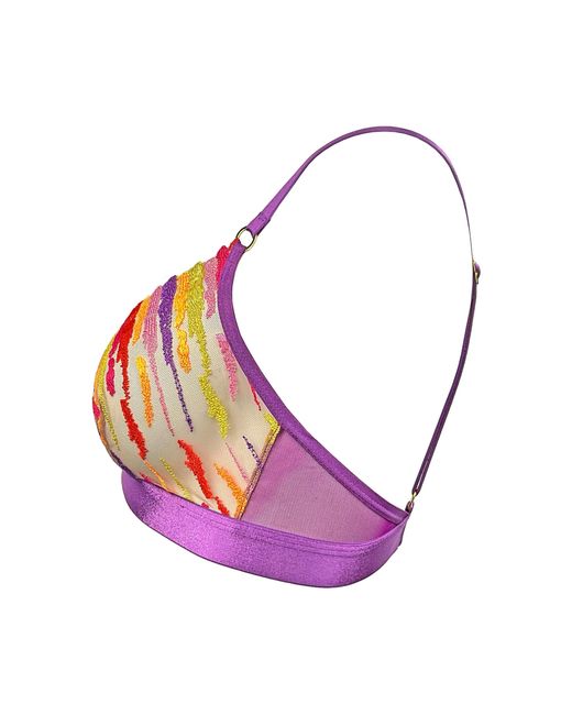 Somewhere Never Red Paint The Town Triangle Bralette