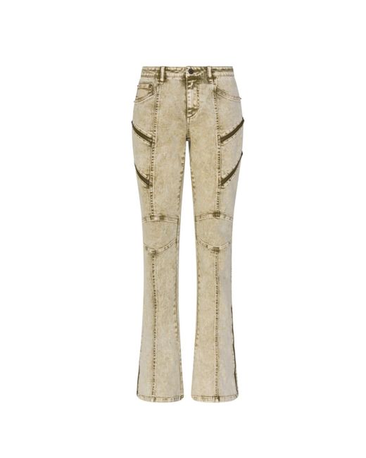 Circular Path Natural Neutrals Zelda Zipper Jean