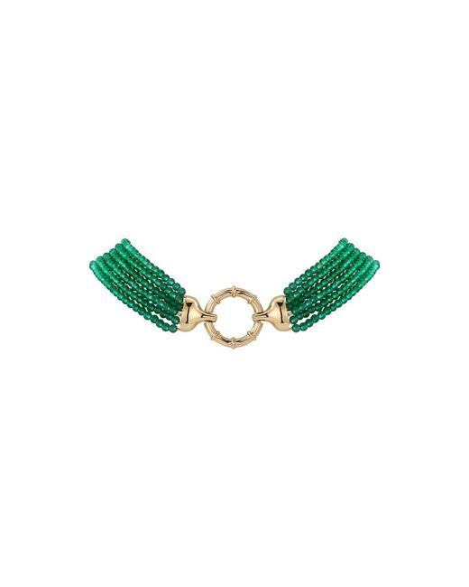 Retro Chic Green Tassel Necklace