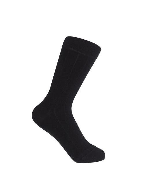 Peper Harow - Made in England Black Indulgent Cashmere Socks