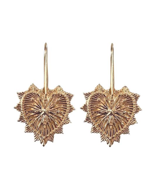 IN CAUDA VENENUM Brown Freya Earrings