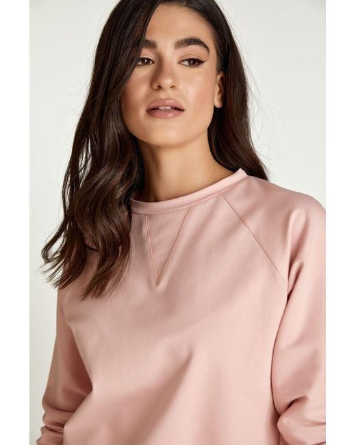 Conquista Pink Cropped Sweatshirt