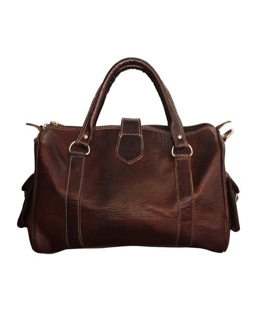 Berber Leather Brown The Rabat Bowling Bag