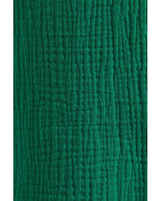 Louche Green Abinaya Double Gauze Short Sleeved Shirt