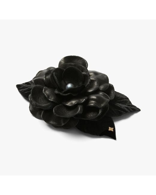 Helena Simon Black The Small Gardenia Brooch