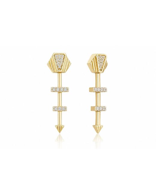 Reis Jewellery Metallic Luxe Arrow Earrings
