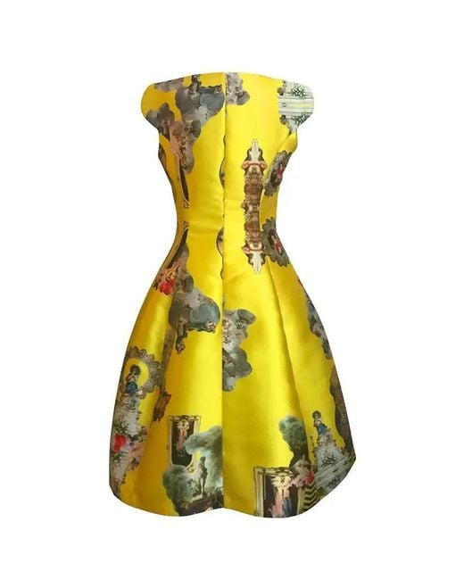 Maxjenny Yellow Midi Dress C