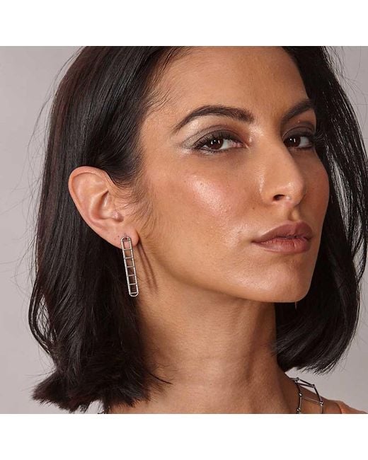 Lucy Quartermaine White Egyptian Tomb Earrings