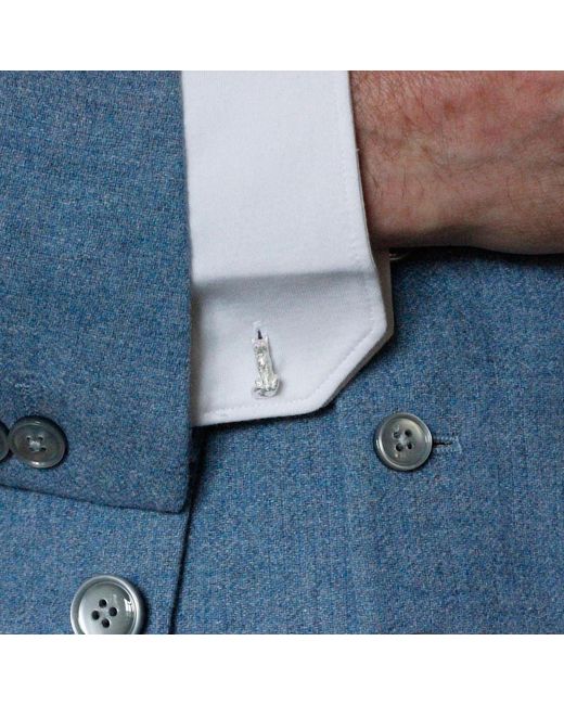 Lee Renee Metallic Fox Cufflinks – Sitting for men
