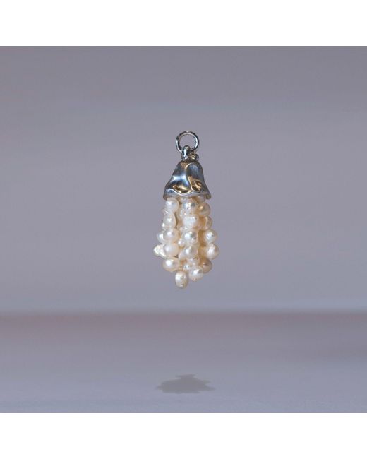 Onia Metallic Pearl Drop Charm