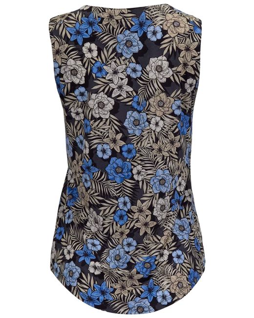 Lords of Harlech Blue Tina Tropical Mix Muscle Tank