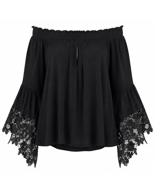 Muche Et Muchette Black Jolie Off The Shoulder Top