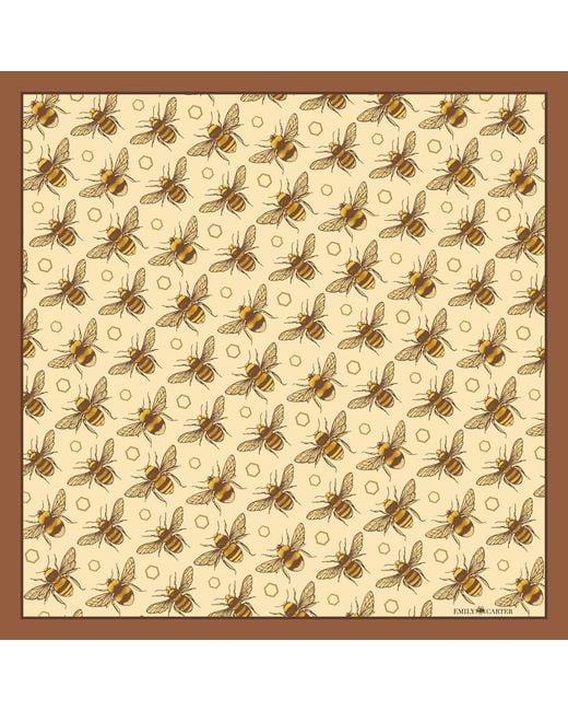Emily Carter Metallic The British Bee Neckerchief