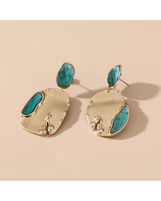 Rare Matters Jewelry Blue Drop Earrings