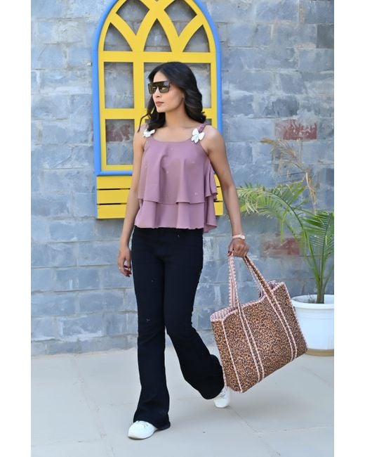 Conscious Yoga Collective Pink The Leopard Tote