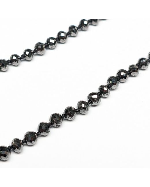 Rahul's Jewels Black 7.5 Genuine Diamond Strand Bracelet