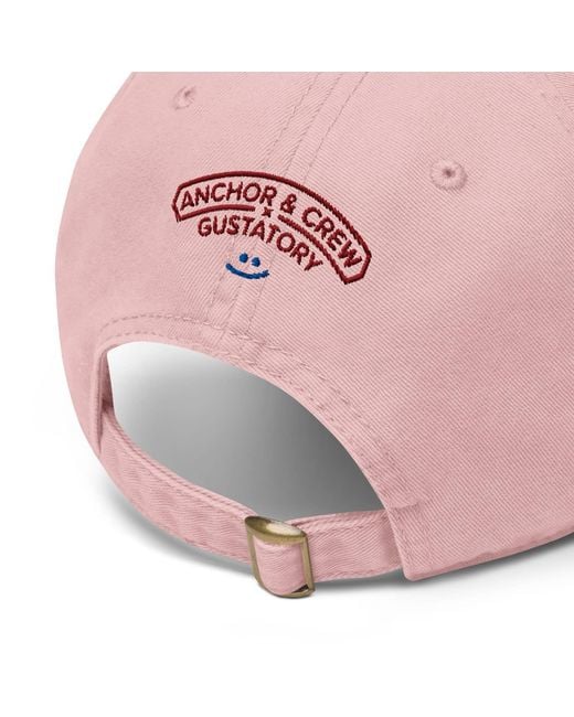 Anchor and Crew Pink Rose Gustatory Caffeine. Cotton Embroidered Cap