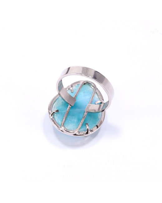 Mineralgems•Studio Blue Larimar Ocean Ring Fail
